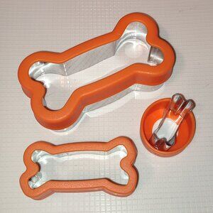 Dog Treats Cookie Cutters 3 Sizes Bone Shape Kitchenware Bake Doggy Treat